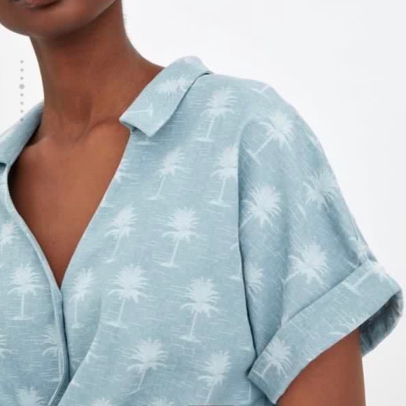 Blue Textured Shirt - Picture 3 of 3